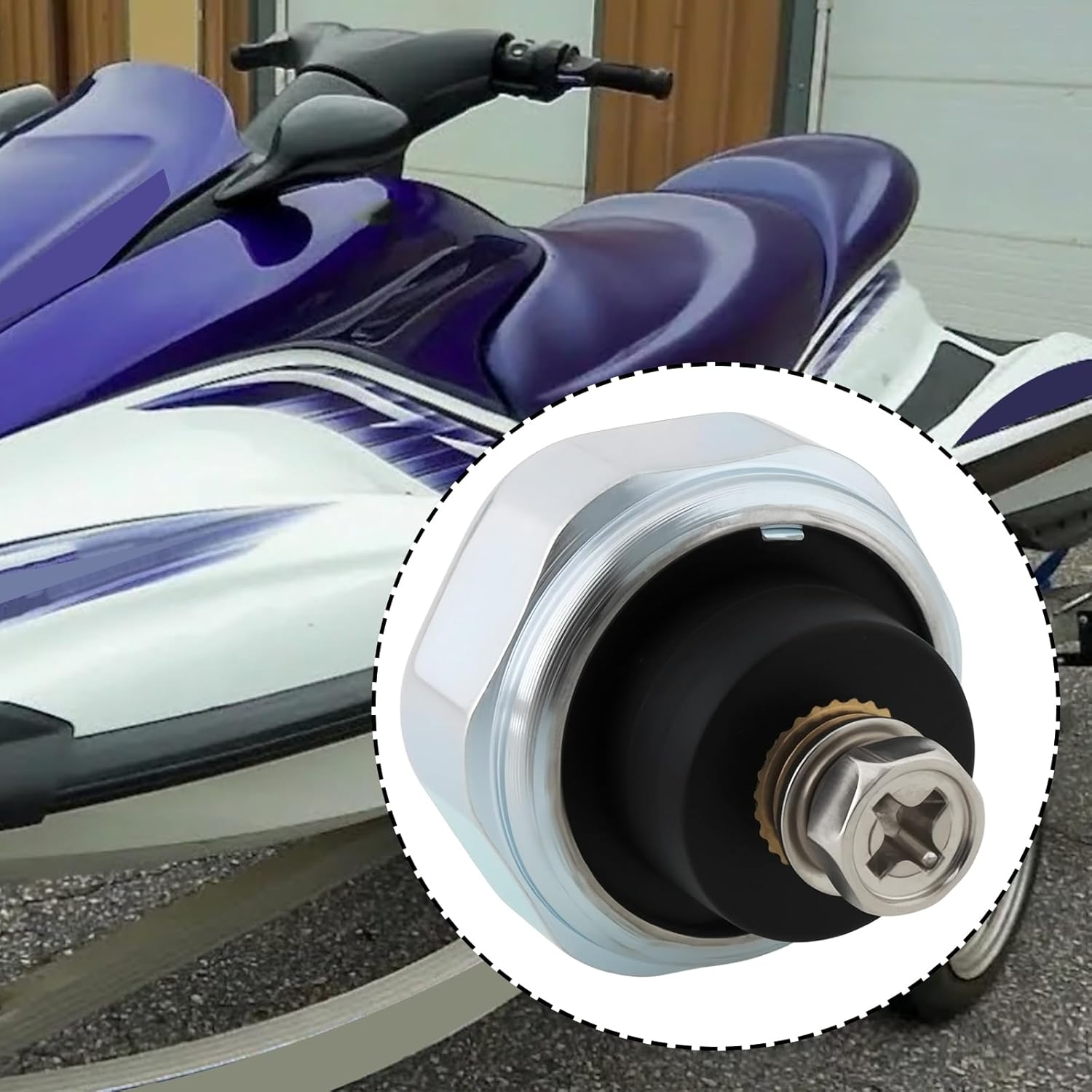 Emagtech Oil Pressure Switch 68V-82504-00-00 Compatible with Yamaha FX VX Pwcs & Jet Boats 2002-2019 image number 5