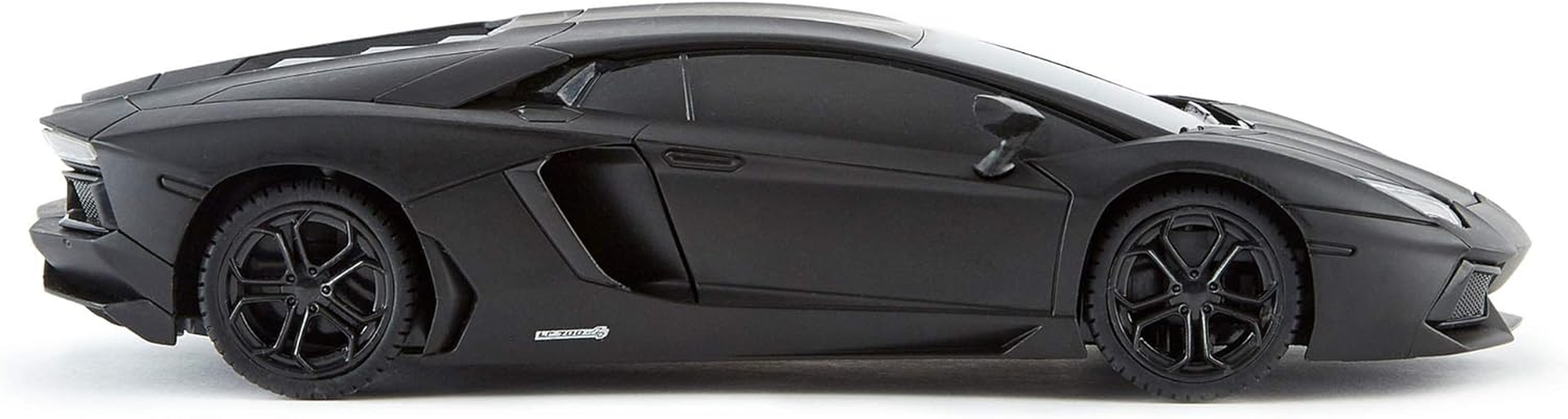 Lamborghini Aventador Official Licensed Remote Control Car with Working Lights, Radio Controlled on Road RC Car 1:24 Scale, 2.4Ghz Matte Black, Great Toys for Boys and Girls image number 5