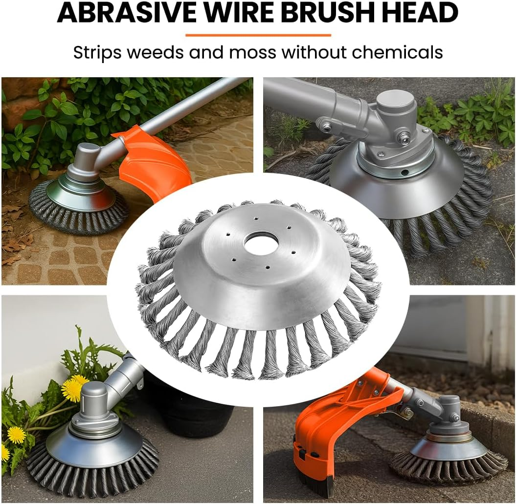 MTM 62Cc 7In1 Brush Cutter Garden Multi-Tool, Pole Hedge & Line Trimmer, Bullhorn Handle, 12"" Tree Trimming Pruning image number 5