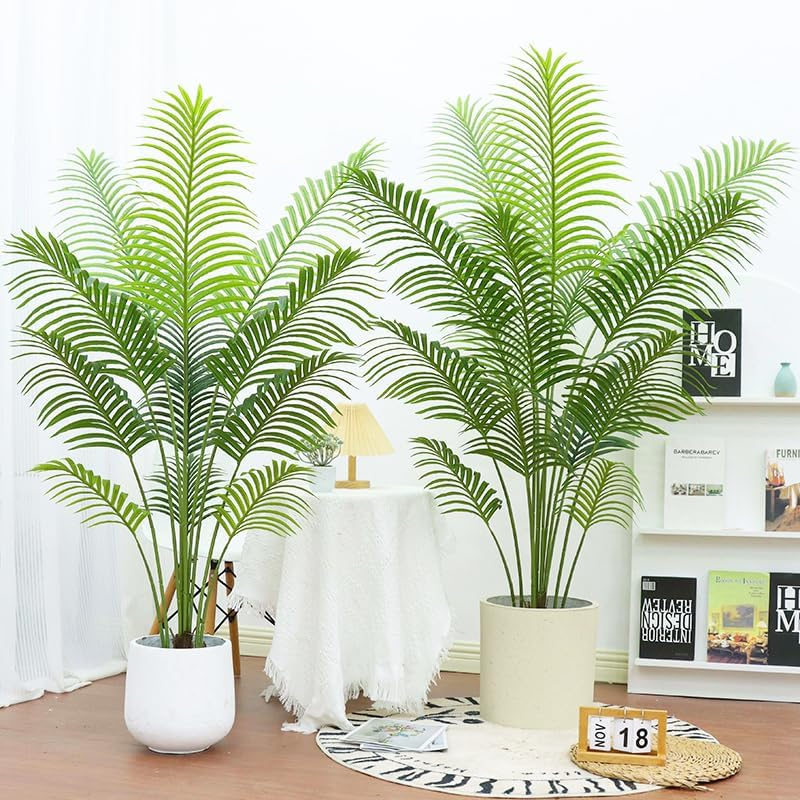 160Cm Artificial Areca Palm Tree &ndash; Realistic Faux Tropical Plant with Pot Indoor or Outdoor Use 160Cm (12 Leaves), for Home & Office D&eacute;cor &ndash; No Maintenance image number 2