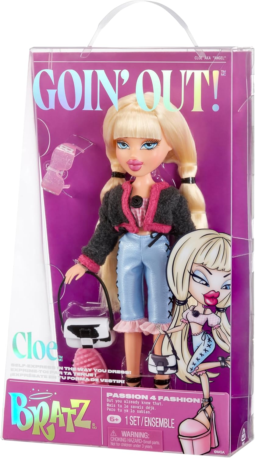 Bratz Goin' Out! Doll - Cloe - 1 Collectible Fashion Doll with Accessories, Comes with an Outfit, a Purse, a Pair of Sunglasses, and a Brush - Kids Toy - Great for Ages 6 and Older image number 3