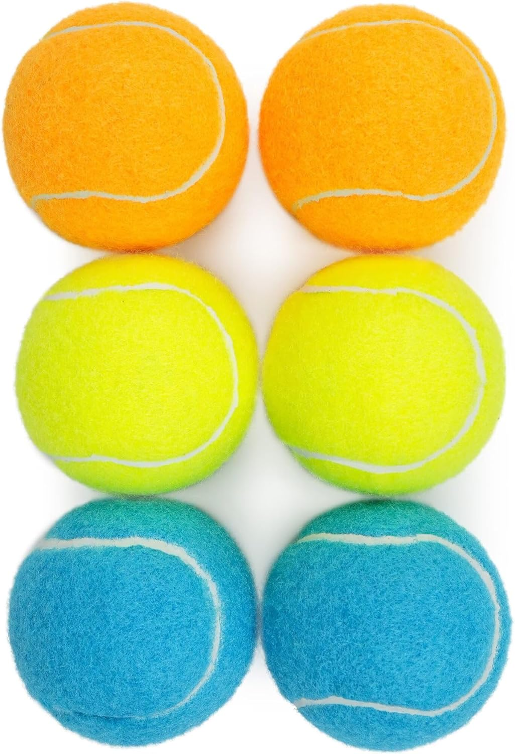 Prime Pets 2" Squeaky, High Bounce Dog Toy Balls, 4 Pack Multi-Color, Extra Small Dogs