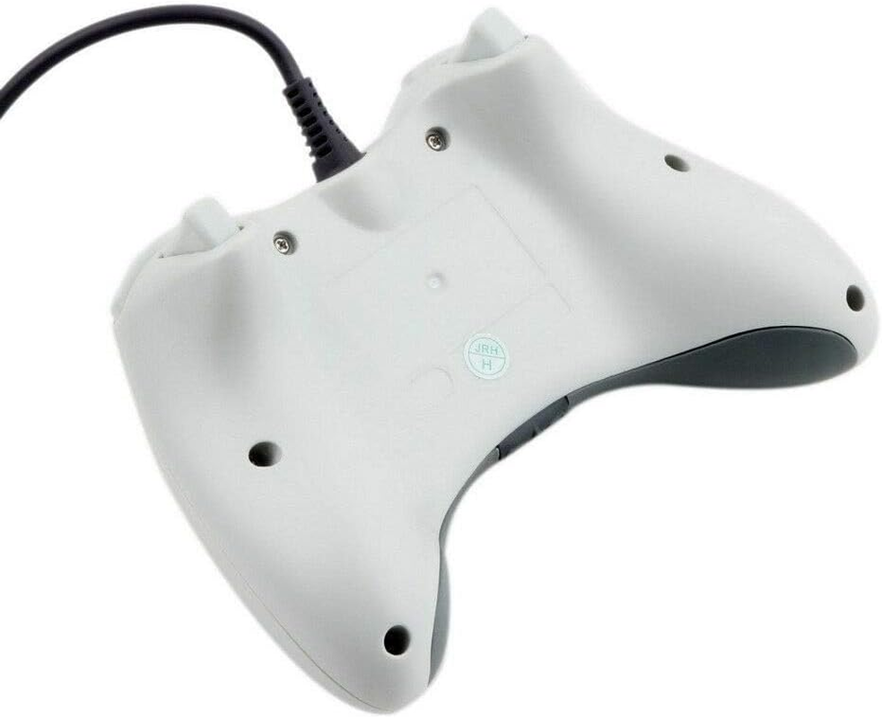 Wired Controller for Xbox 360/PC, USB Gamepad for PC, Joypad for Microsoft Xbox 360/Xbox 360 Slim/Pc Windows 7 8 10 (White) - White image number 3