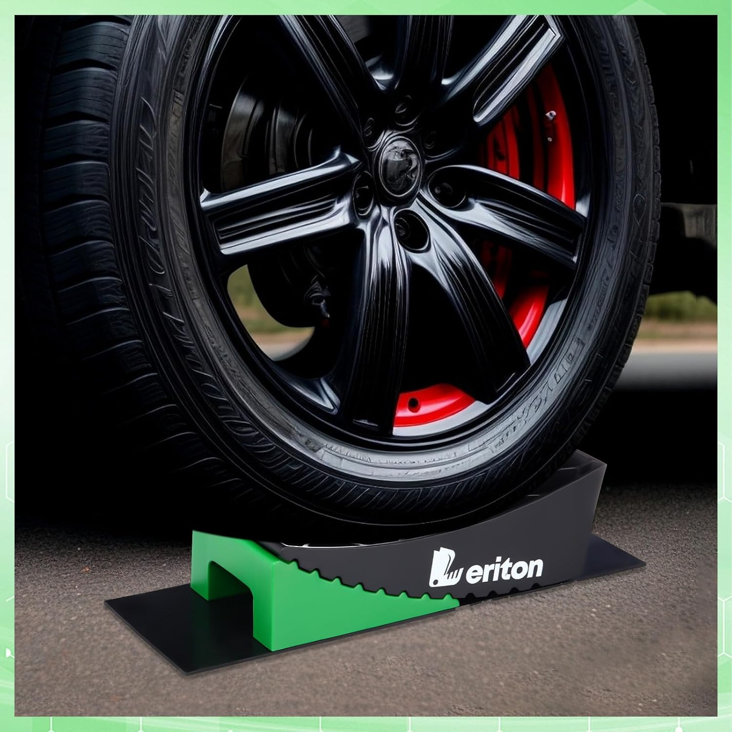 2 Pack RV Leveling Blocks Kit, Camper Leveler Ramp up to 35000 Lbs RV Leveler Including Chocks anti Slip Mats T Bubble Level Carry Bag for Single Dual Axle Trailers Trucks RV Campers image number 1