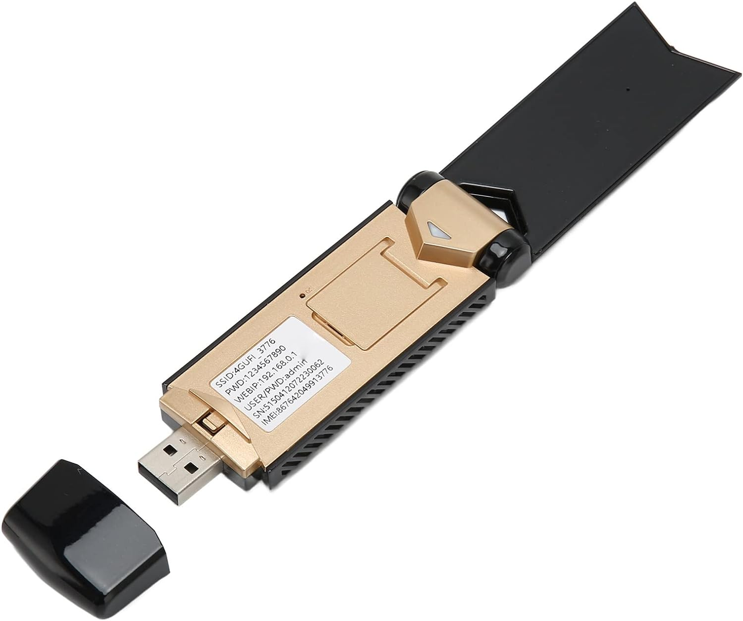 4G LTE USB Portable Wifi Router,Stable USB Multiple Protection Portable Wifi 4G Sim Card,Plug and Play Travel Hotspot Mini Router, for Outdoor Black image number 3