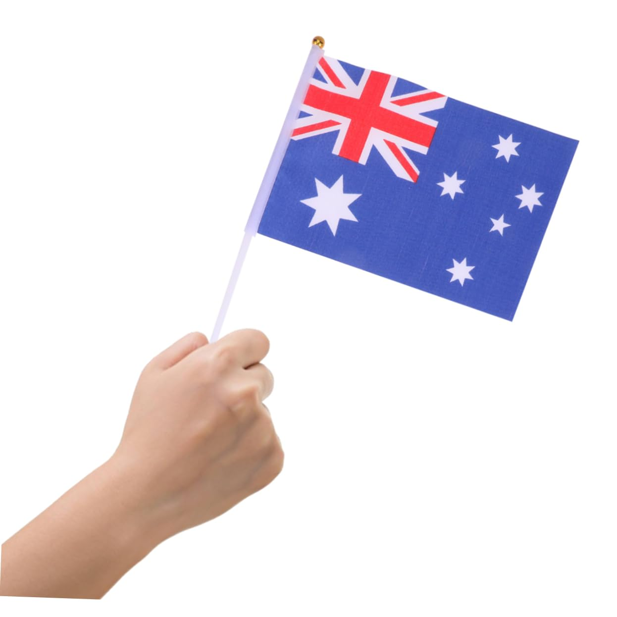 CAXUSD 50Pcs Hand Held Australia Stick Flags Small Country Flags Stick for Parties Celebrations and Decorations for Events