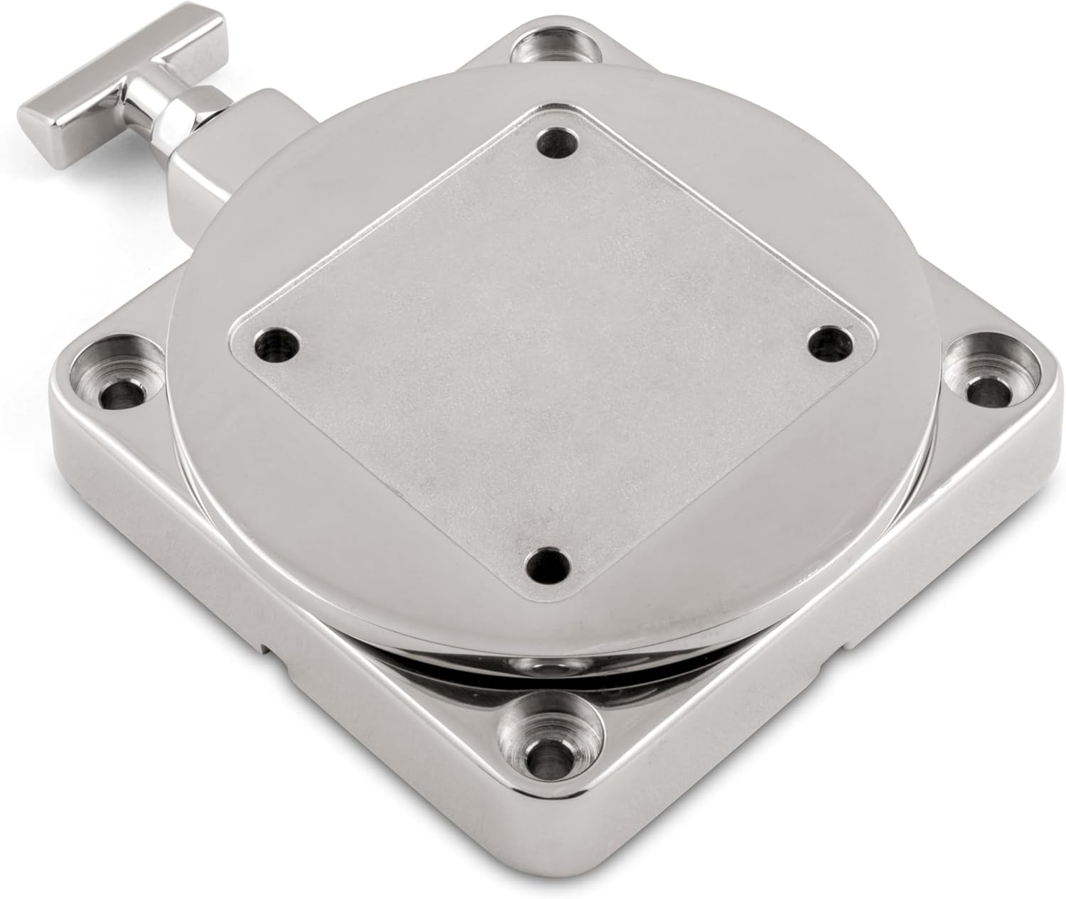 Cannon 1903002 Low-Profile Swivel Downrigger Mounting Base, Stainless Steel image number 1