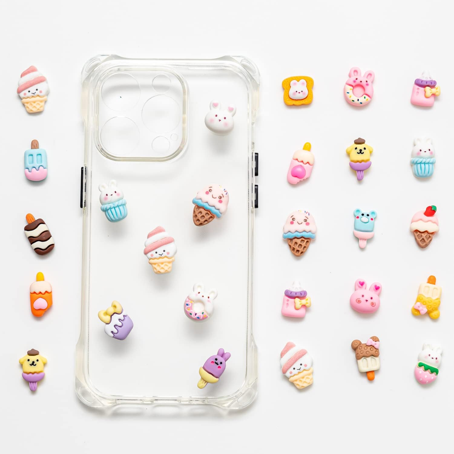 Slime Charms Cute Set - Mixed Lot Assorted Lovely Resin Flatback Cute Sets for DIY Crafts Making,Decorations,Scrapbooking,Embellishments,Hair Clip 25Pcs image number 1