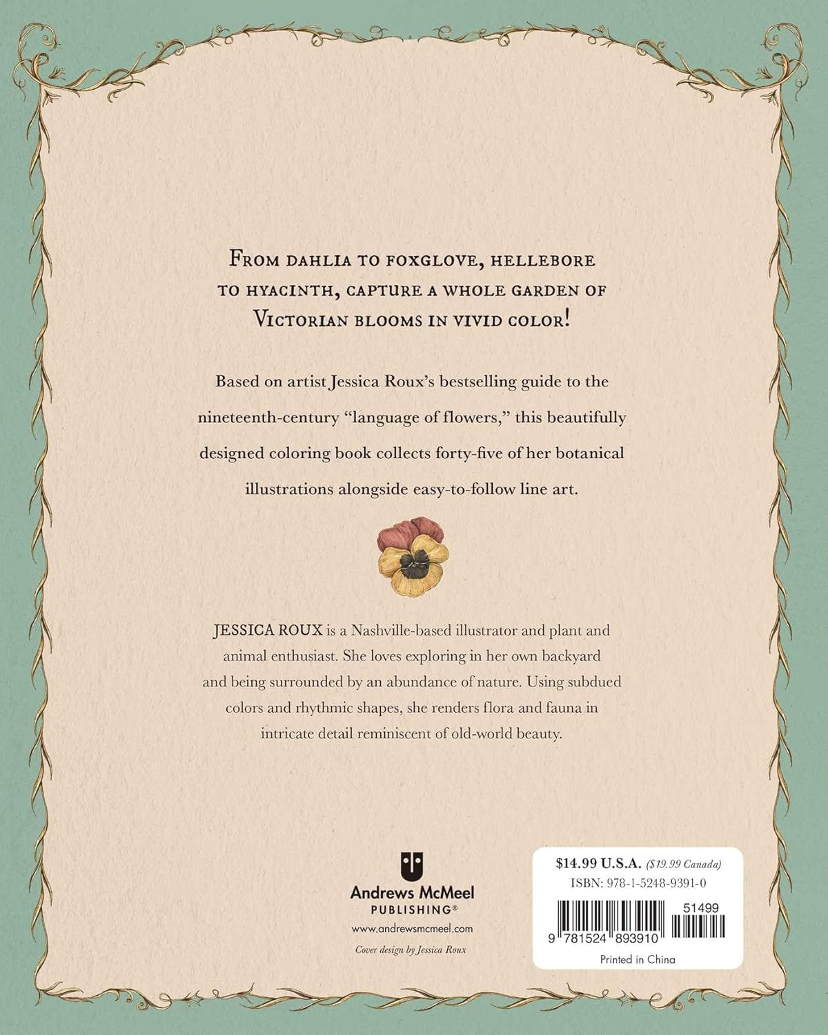 Floriography Coloring Book image number 1