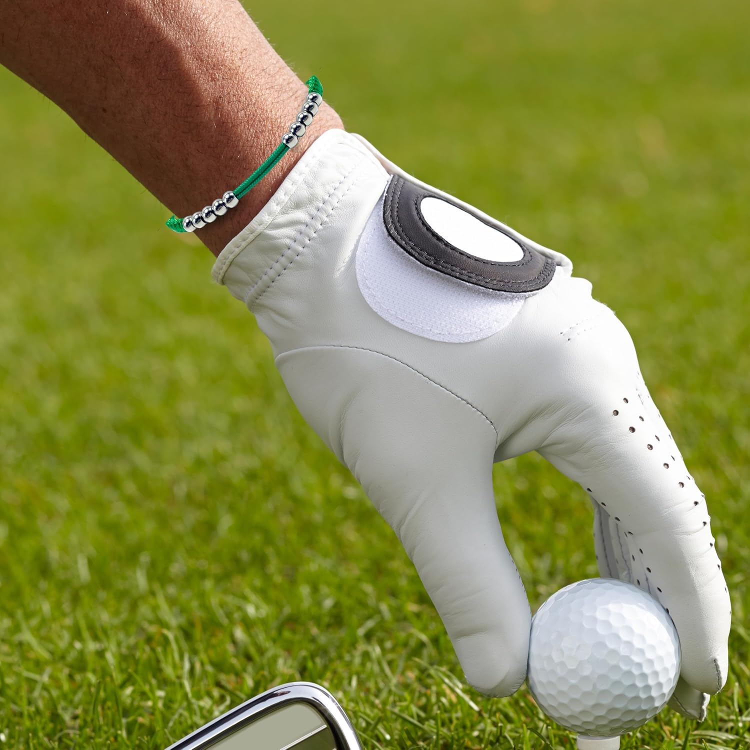 LAMIBEE Golf Stainless Steel 10 Beads Score Counter Bracelet, Golf Stroke Count Bracelet, Resizable and Easy to Adjust Golf round Scoring Tracker, Durable and Stylish Golf Accessory image number 3