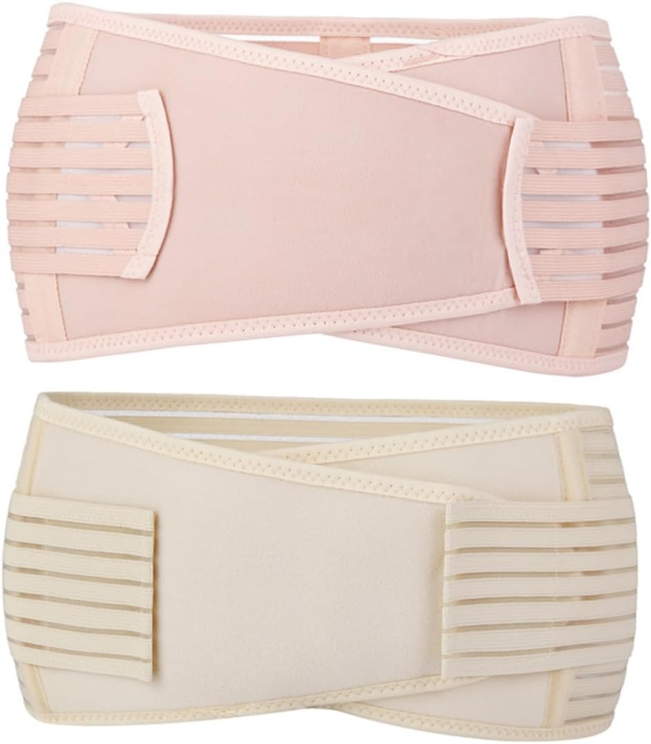 Baluue 2Pcs Postpartum Belly Wrap Hip Slimming Brace Pelvic Corrector for Pregnancy Women Supplies image number 3