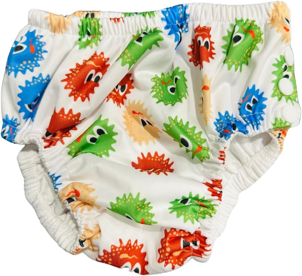 Side Snap Reusable Swim Nappy with FREE Waterproof Wet Bag &ndash; Adjustable, Leak-Proof & Swim School Approved | Eco-Friendly for Babies & Toddlers! (Jungle Splash, XL, 1.0, Count)