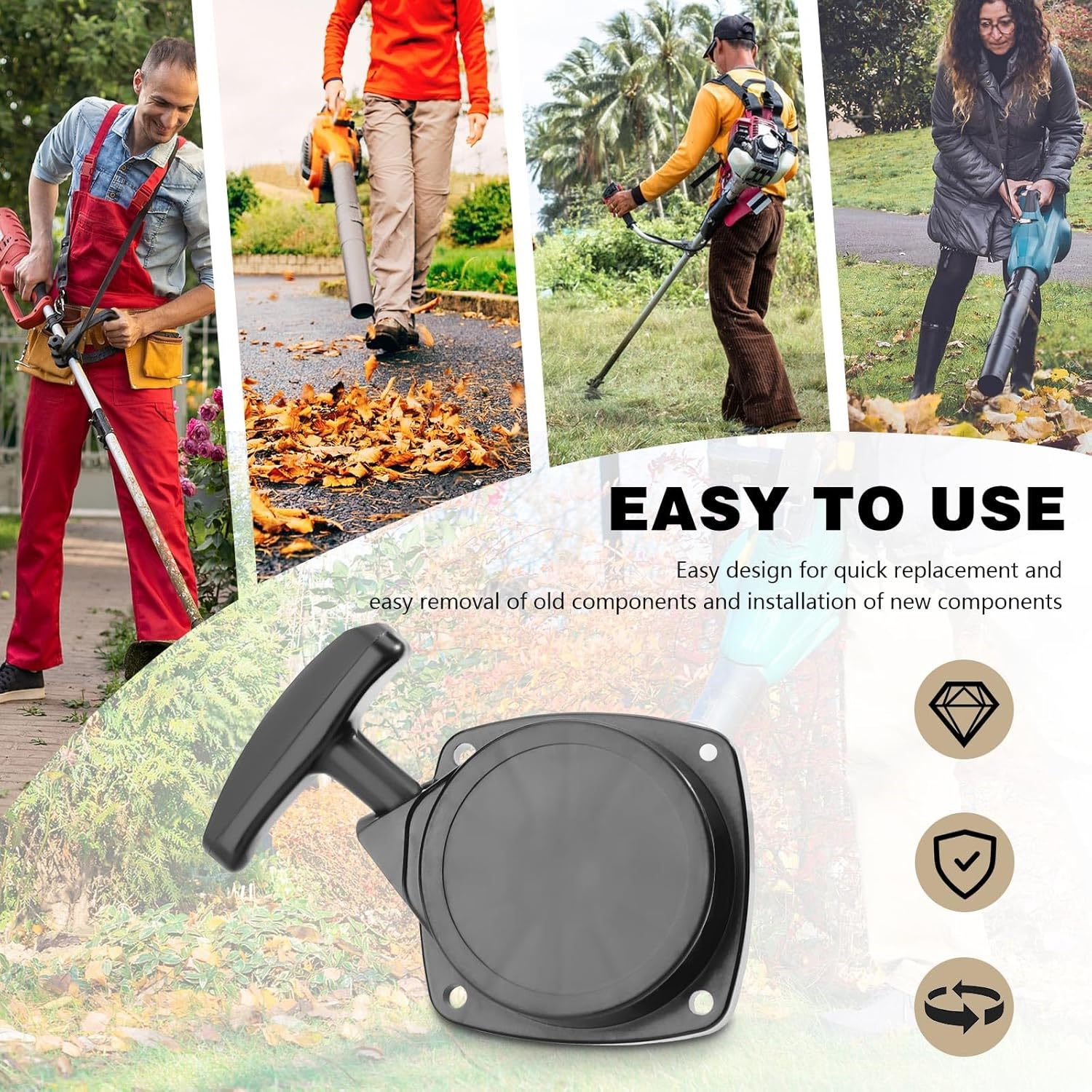 Recoil Pull Start Starter A051000960 A051000961 Echo Blower ES-250 PB-250 254Cc Hand Pull Starter Blowers A052000490 A051002980 (1) image number 1