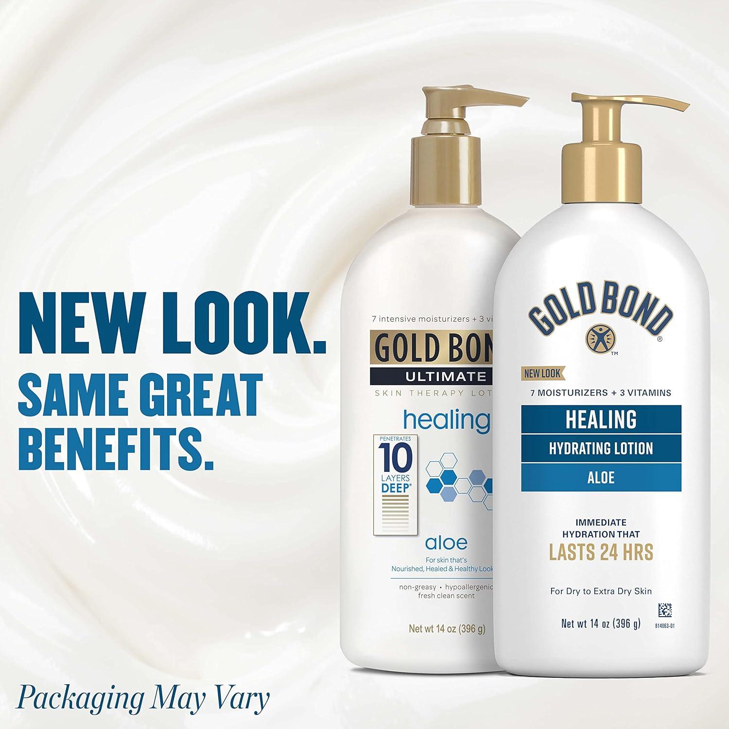 Gold Bond Ultimate Healing Skin Therapy Lotion for Dry Skin, Aloe, 14 Ounce Pump image number 5