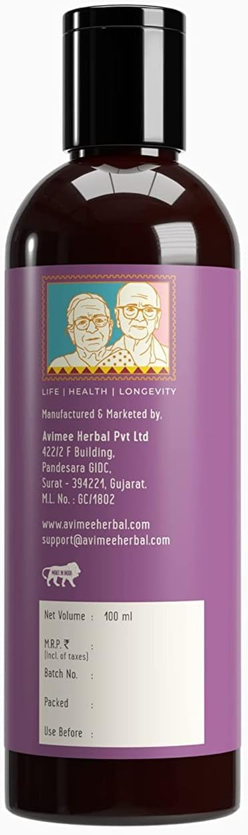 AVIMEE HERBAL Onion Hair Oil Is Made In-House Using Formulation That Gives It Non-Sticky and Non-Greasy Feel 100 Ml