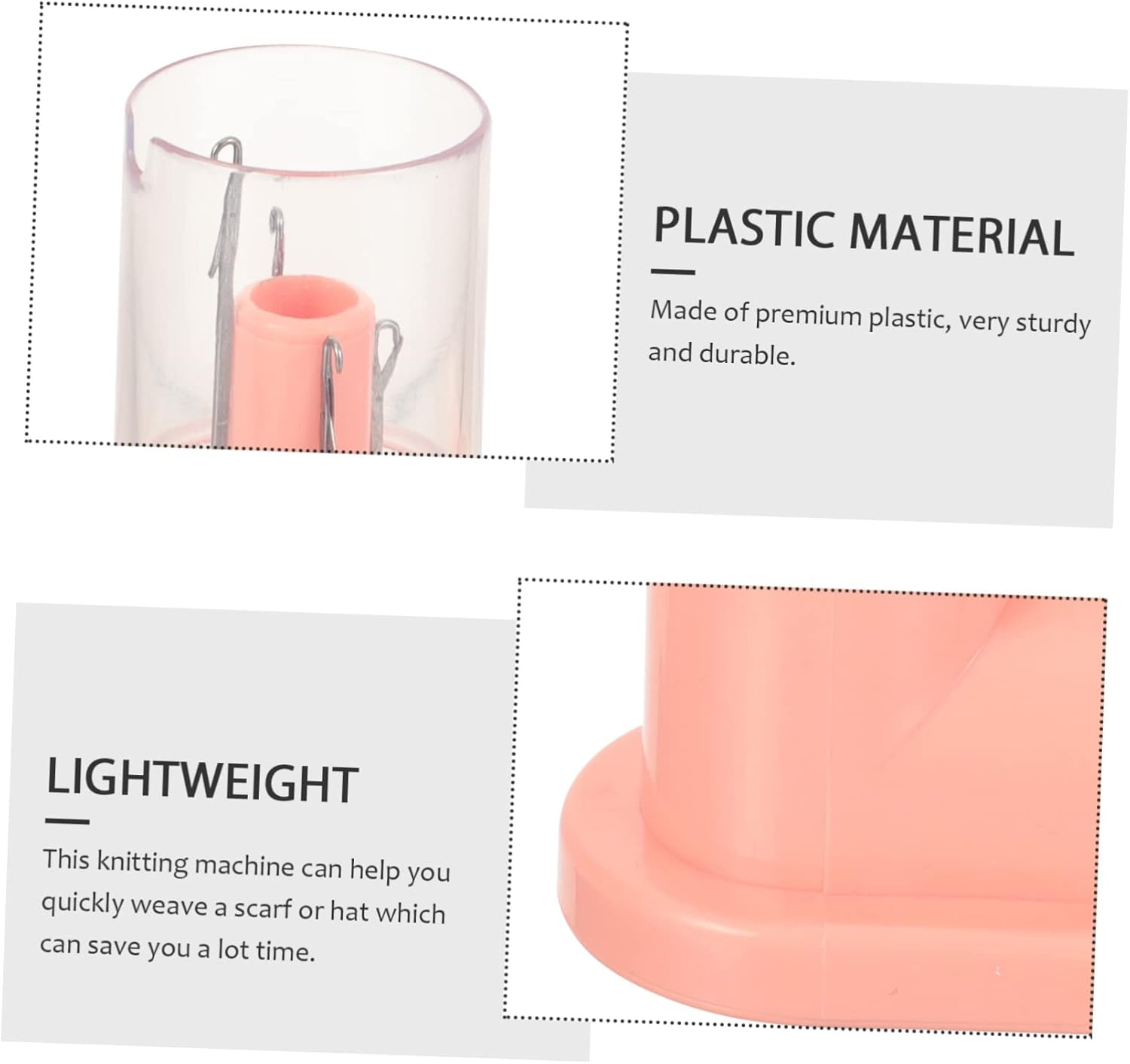 CORHAD Hand Operated Knitting Machine Diy Tool Mini Sewing Knitting Machine for Boys and Girls Parents Adults Yarn Easy to Use image number 1