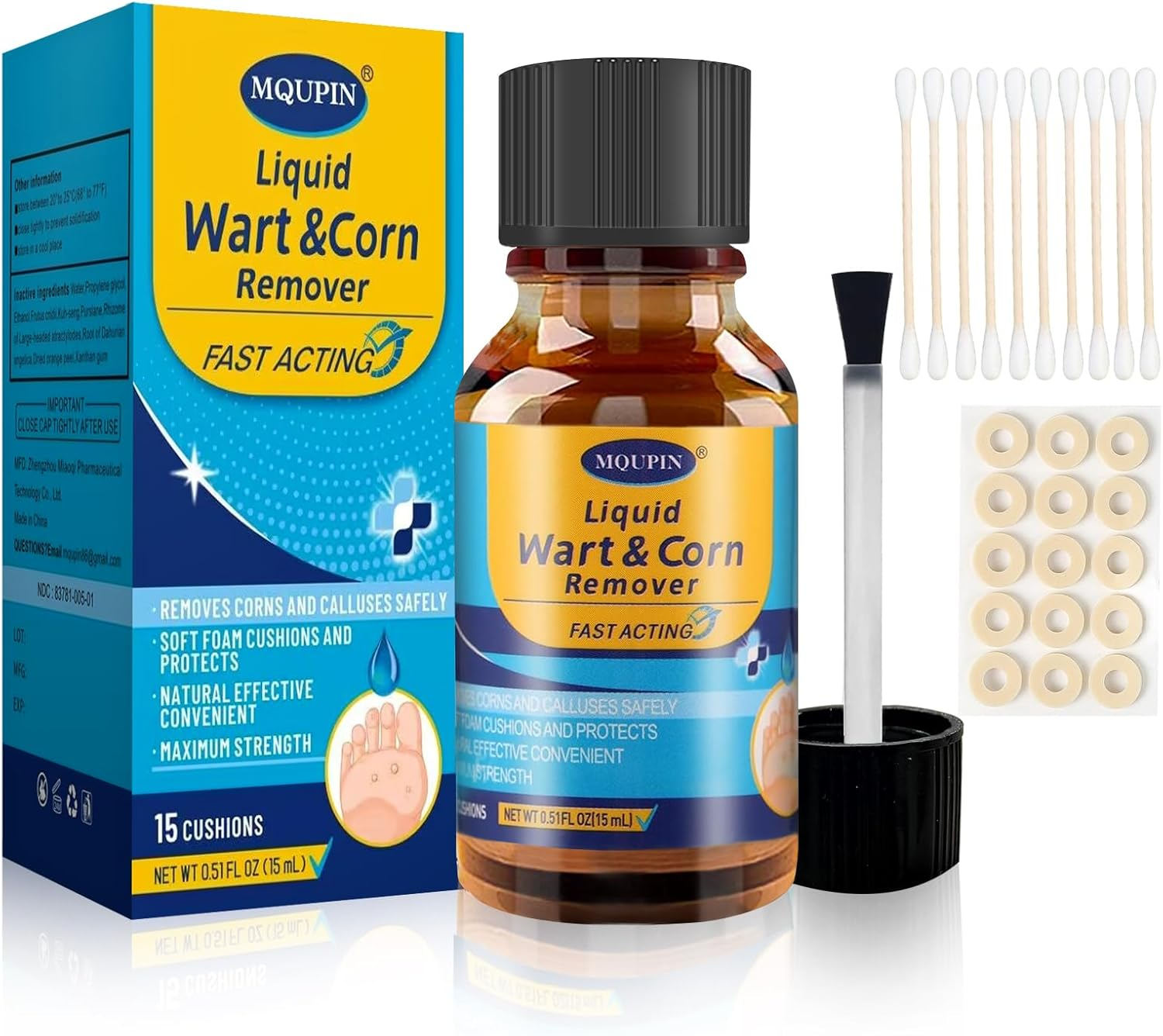 MQUPIN Corn Removers for Feet Extra Strength, Foot Corn Remover image number 2