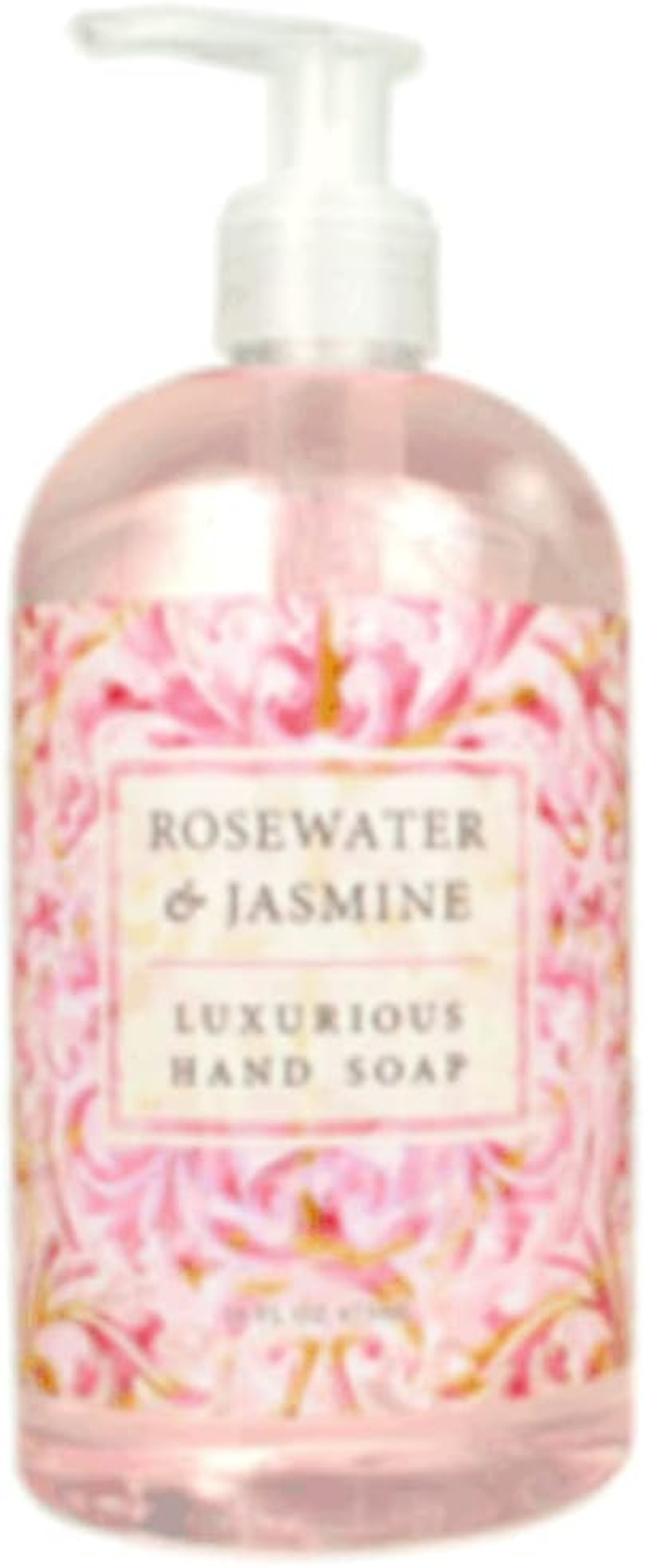 Greenwich Bay ROSEWATER JASMINE Shea Butter Hand Soap Enriched with Cocoa Butter and Jasmine Oil 16 Oz
