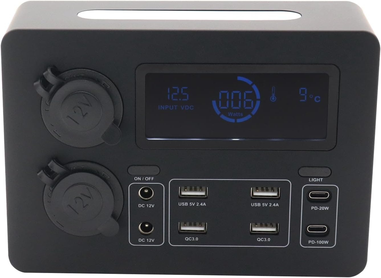 FJMQHU 12V Power Box with 4 X, 6 X USB and 2 X 12V Sockets, Quick Charger 3.0 for Camping, Fishing, Outdoor, Emergency, Boat, Power Box image number 4