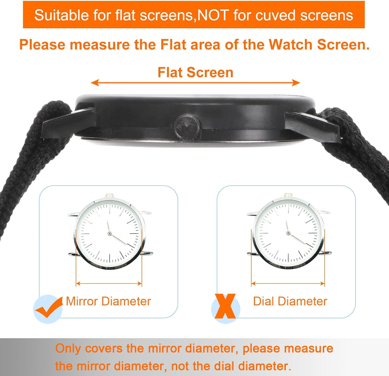 Uxcell 5Pcs Watch Glass Screen Protectors 20Mm Soft TPU Anti-Scratch HD Clear High Definition round Smartwatch Screen Protection Film (For Flat Screen) image number 5