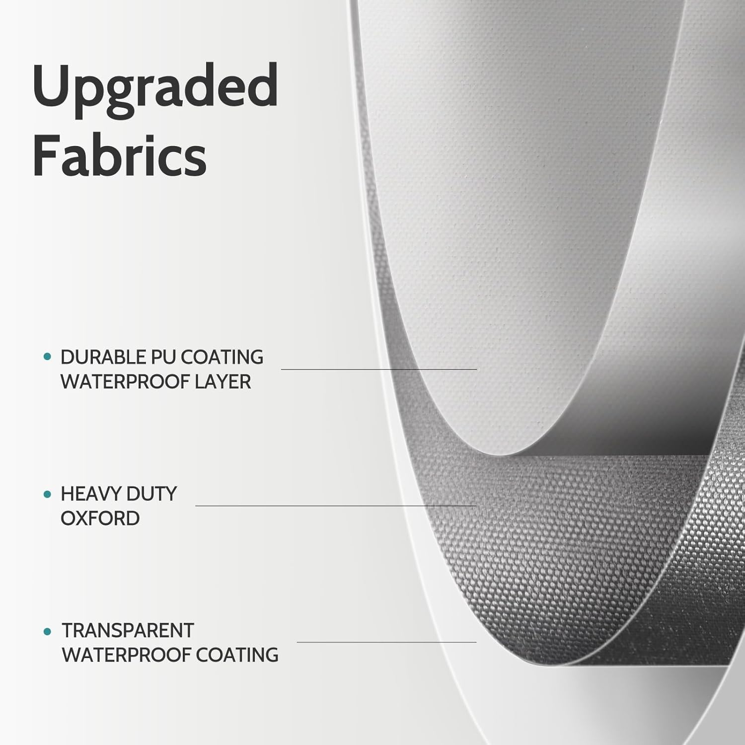 Outdoor Furniture Covers for Sofa Waterproof, Fits up to 54W X 38D X 29H Inches, Patio Loveseat Cover Tear Resistant, Grey image number 6