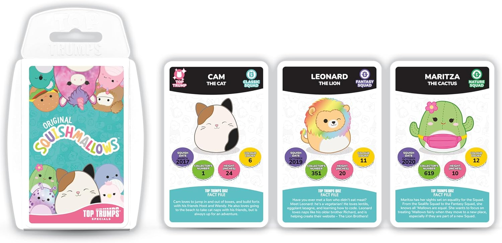 Top Trumps: Squishmallows Card Game - Battle It Out with Your Friends and Family Using 30 of the Squishiest Squad Members Around image number 5