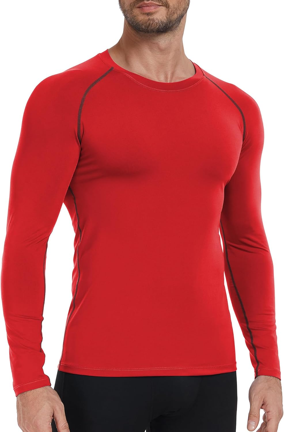 LOMGXIU Men'S Workout Shirts Sports Running Long Sleeve Shirts