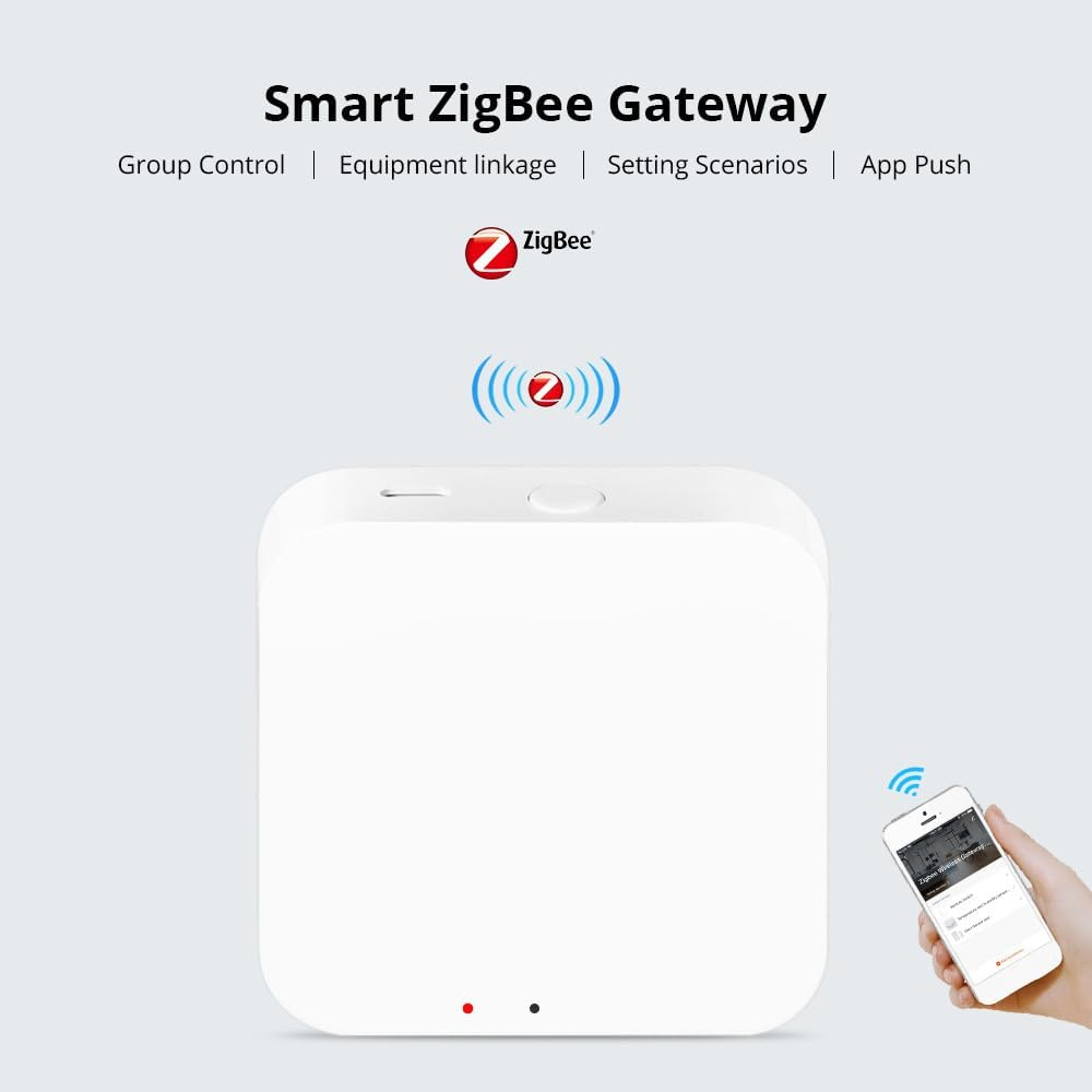 Smart Gateway,Smart Gateway Zigbee 3.0 Hub Gateway Wireless Remote Controller APP Control Compatible with Zigbee 3.0 Smart Products