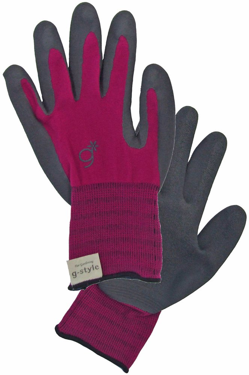 G-Style [Gardening Gloves] Rubber Farm Pink SS 5 Pair Set