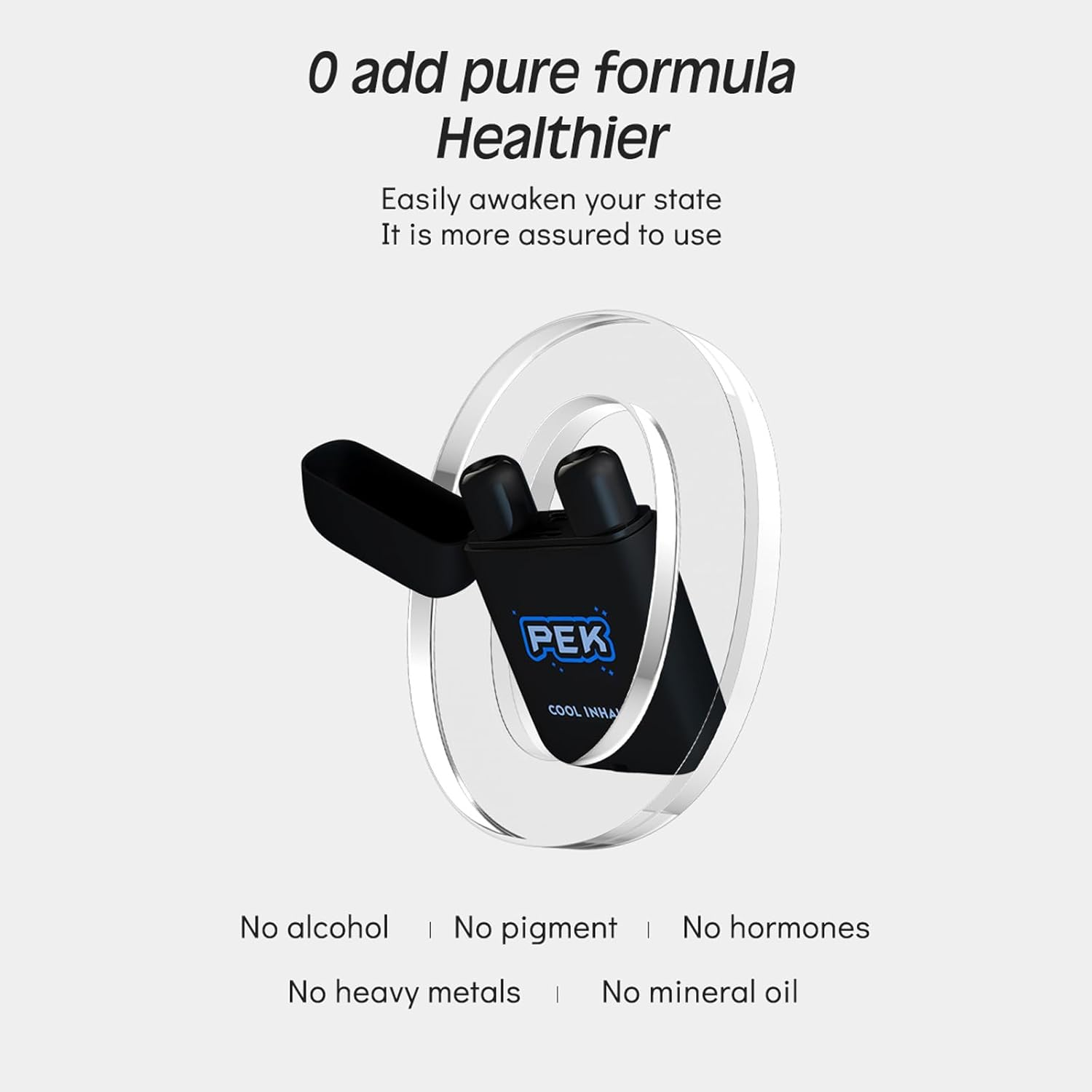 Black Currant Nasal Inhaler, 2-Hole Flip Top, Aromatherapy Stick for Focus image number 1