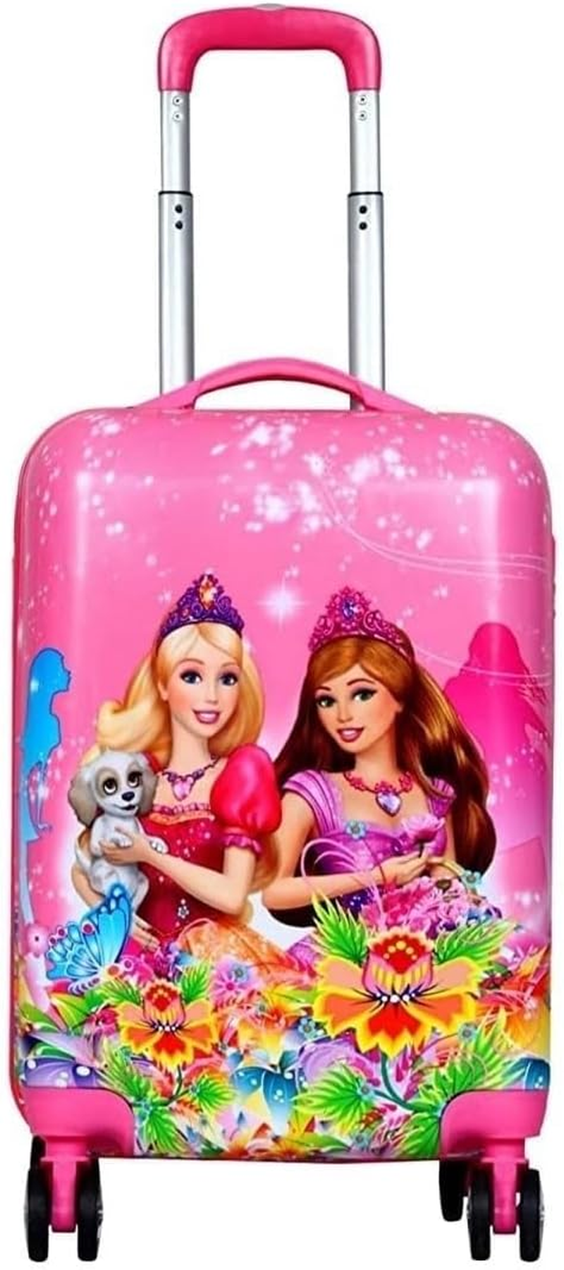 D'S PARADISE Kid'S 16 Inches Hardcase Trolley & 13 Inches Backpack Cute Girl'S Boy'S Cartoon Print Travel Suitcase Bag Combo Luggage for Girl'S and Boy'S, Blue, M, Luggage image number 1