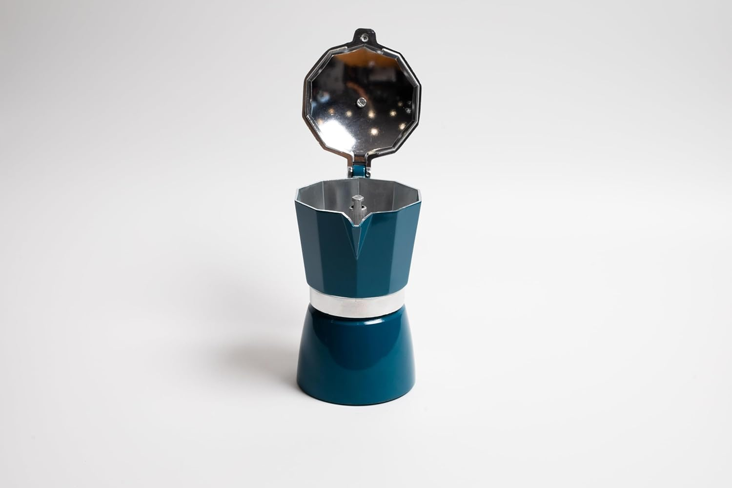 Coffee Culture Blue Stove Top Coffee Maker 6 Cup Stove Top Coffee Maker, Blue, CC-6CBL image number 4