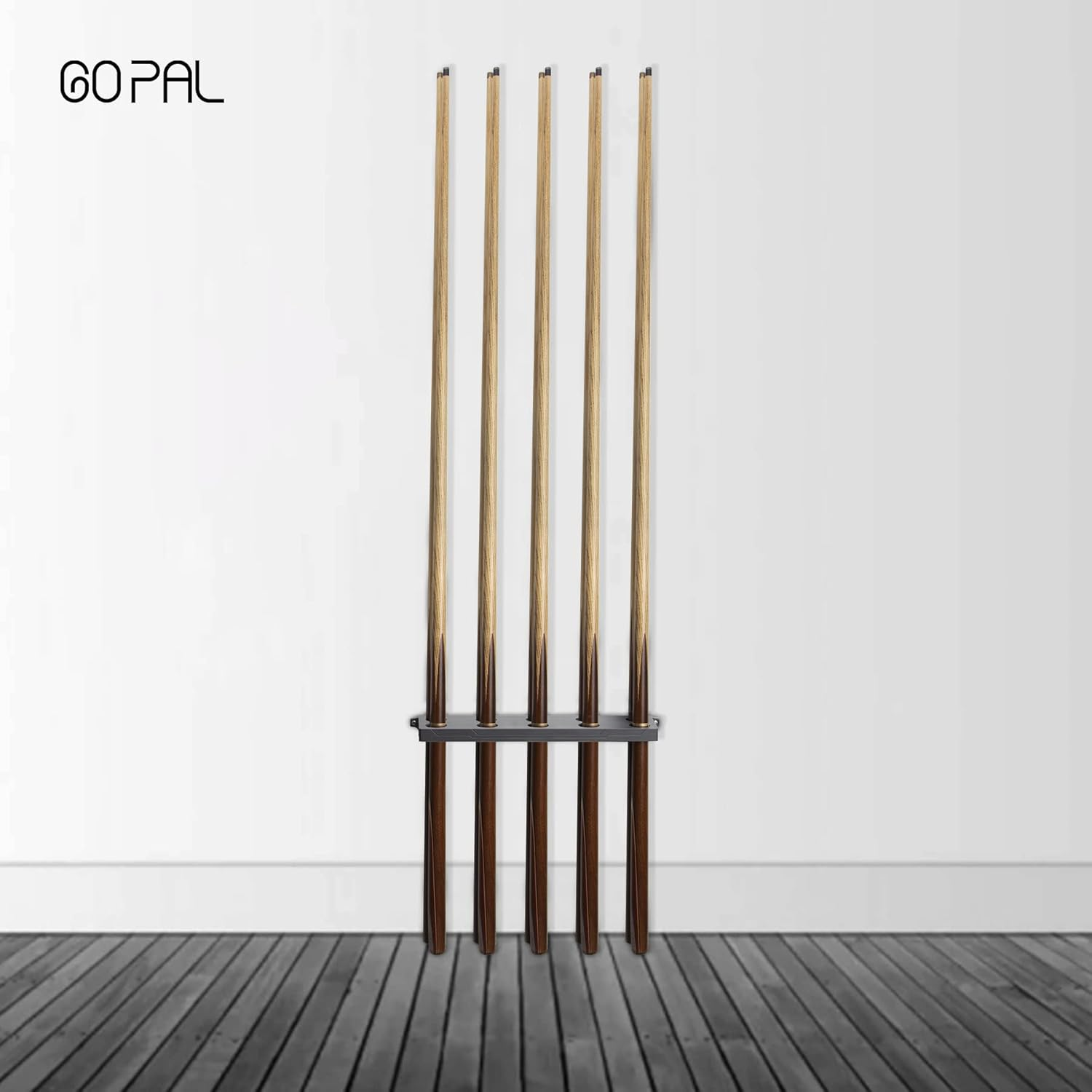 Go Pal Cues Pool Cue Rack Wall Mounted, Pool Stick Holder Billiard Cue Racks, Game Room Accessories, 1-Piece image number 4