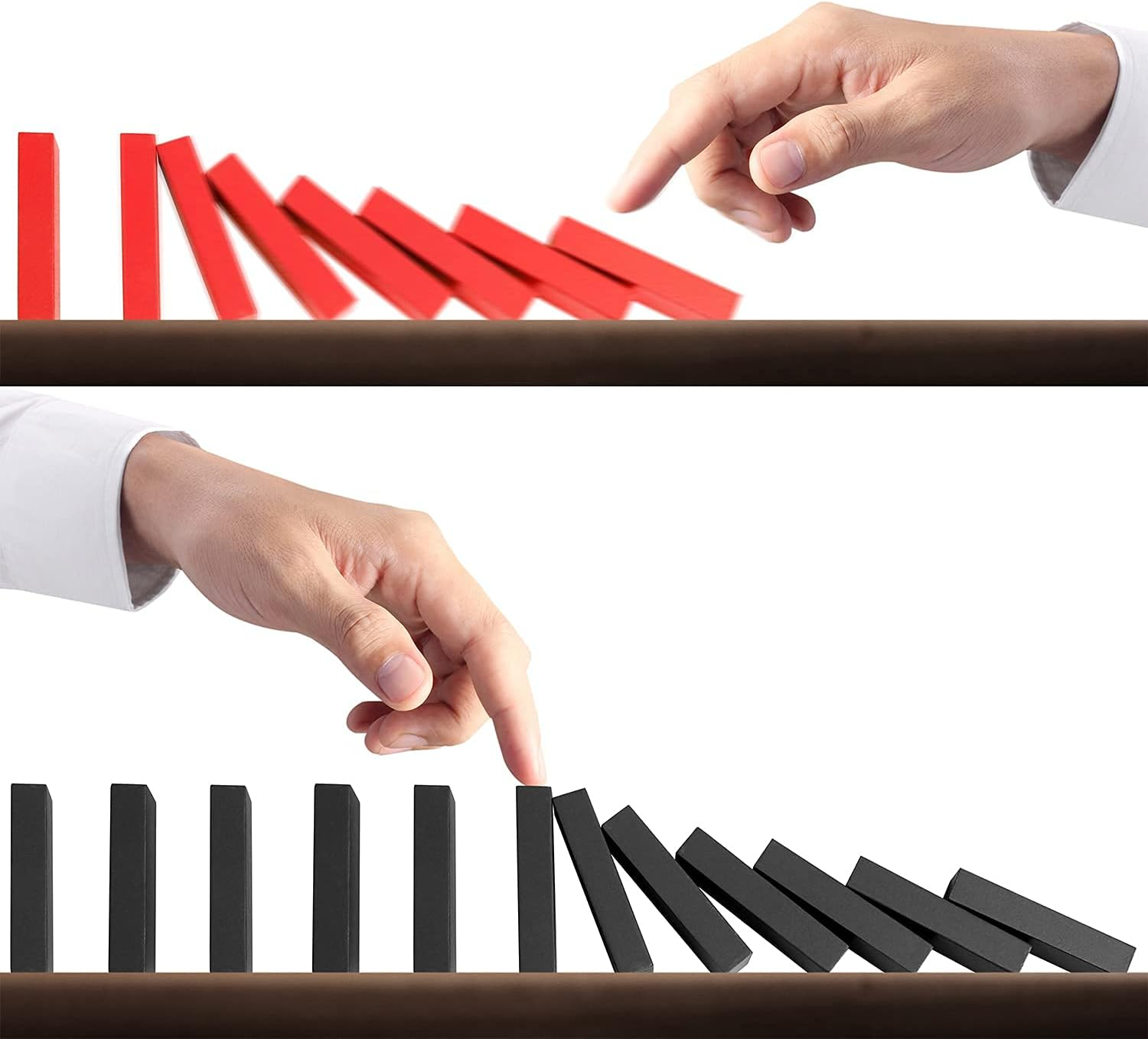 AQSXO 12 Colors Bulk Dominoes, Wooden Domino Blocks, for Kids Birthday Party Favor Kids Racing Toy Game, Building and Stacking Toys 120Pcs. image number 3