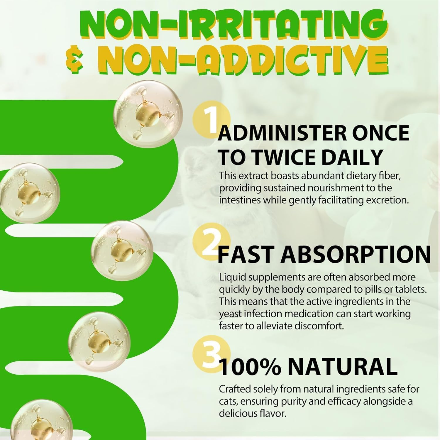 Cat Constipation Relief Drops 60Ml | 100% Natural Cat Laxative with 6 Probiotics | Effective Stool Softener for Cats | Promotes Digestive Health | Chicken Flavour