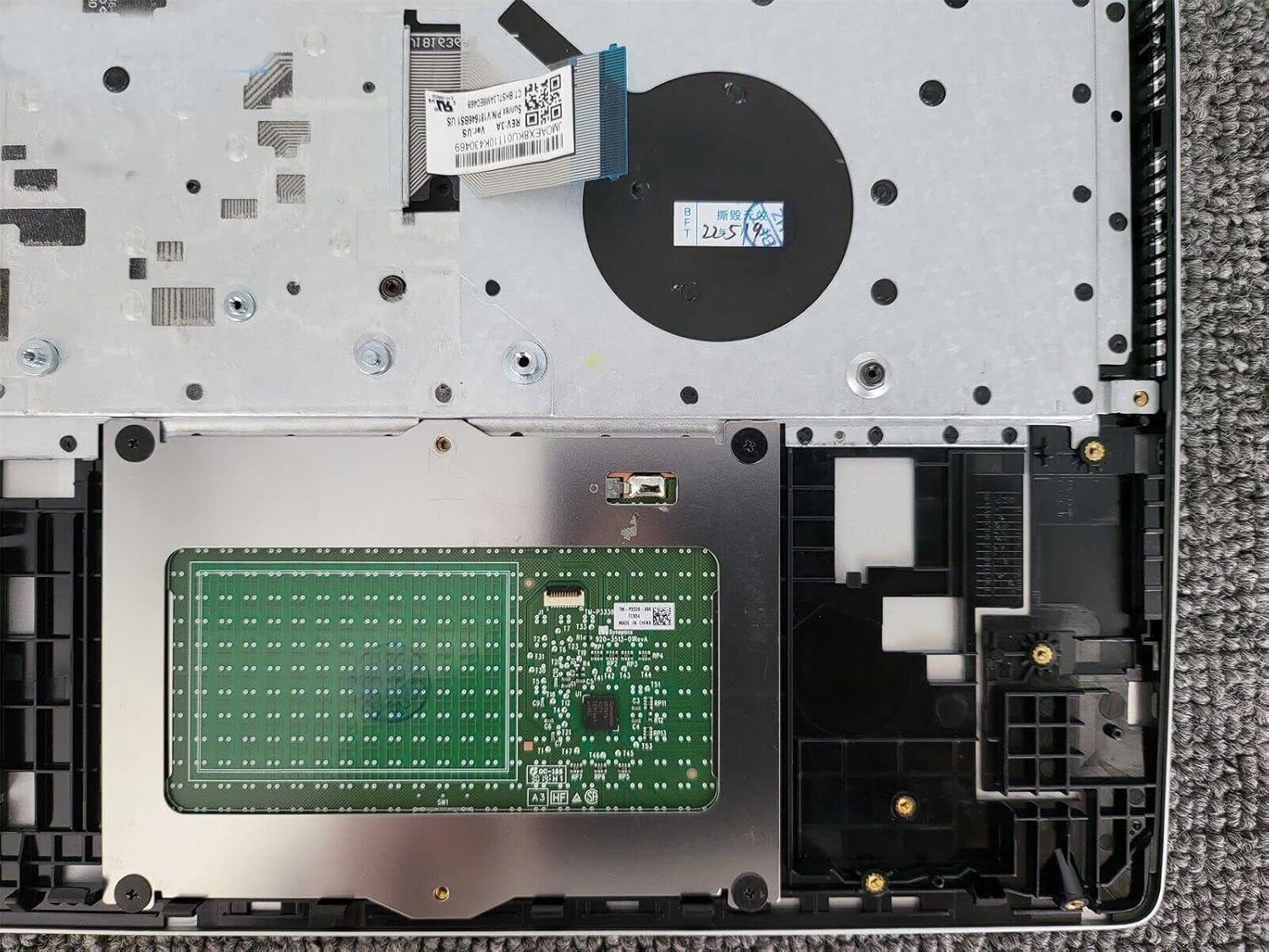 LTPRPTS Replacement Laptop Upper Case Palmrest Backlit Keyboard Assembly Part for HP Probook 450 G6 450 G7 L45090-001 Sliver image number 5