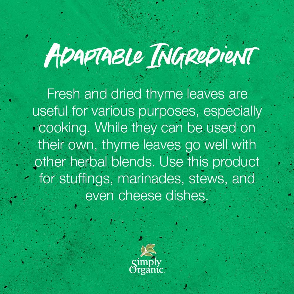 Simply Organic Simply Organic Thyme Leaf Large Glass 22G, 22 G - 1 image number 3