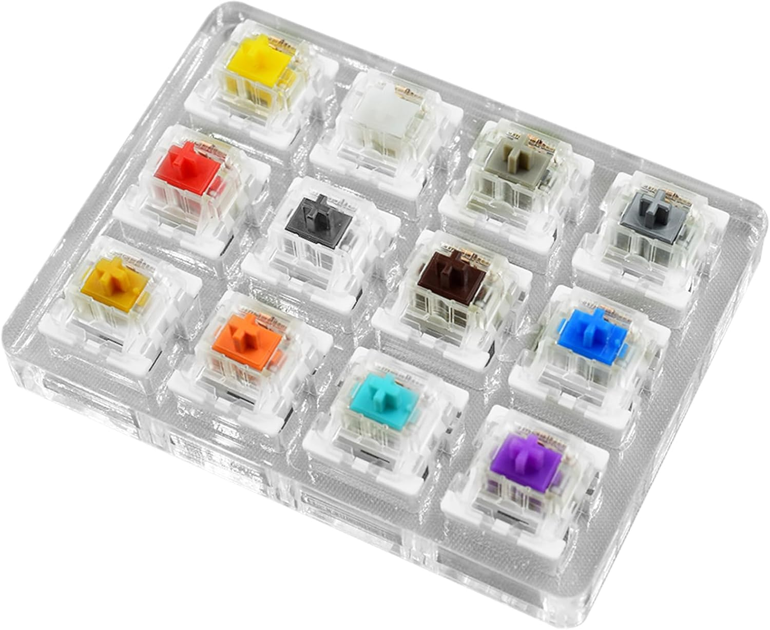 Tester Mechanical Keyboards - Acrylic Base Blank Keycaps | 16-Key Tester | Testing Tool Mechanical Keyboard Switches | Keyboards Testing Tool for Multi-Axis Test Function Keyboards Testing Tool - 12 Axis Tester image number 5