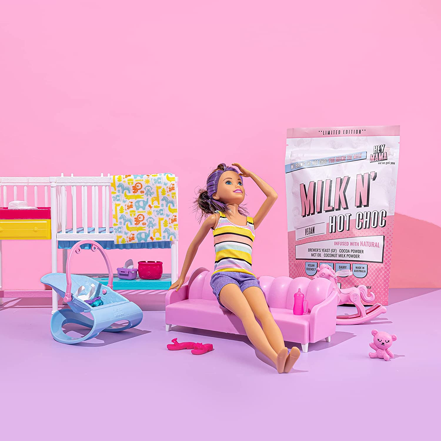 Hey Mama Lactation Hot Chocolate - Breastfeeding Support, Postpartum Nutrition, Gluten and Dairy Free - 250G 25 Servings image number 4