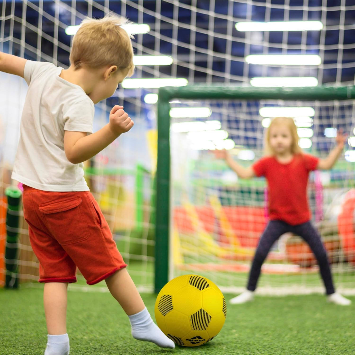 NIVIA Youth PVC Soccer Ball &ndash; Tough, Long-Lasting Ball for Kids, Training, Backyard Play, and Fun Matches image number 1