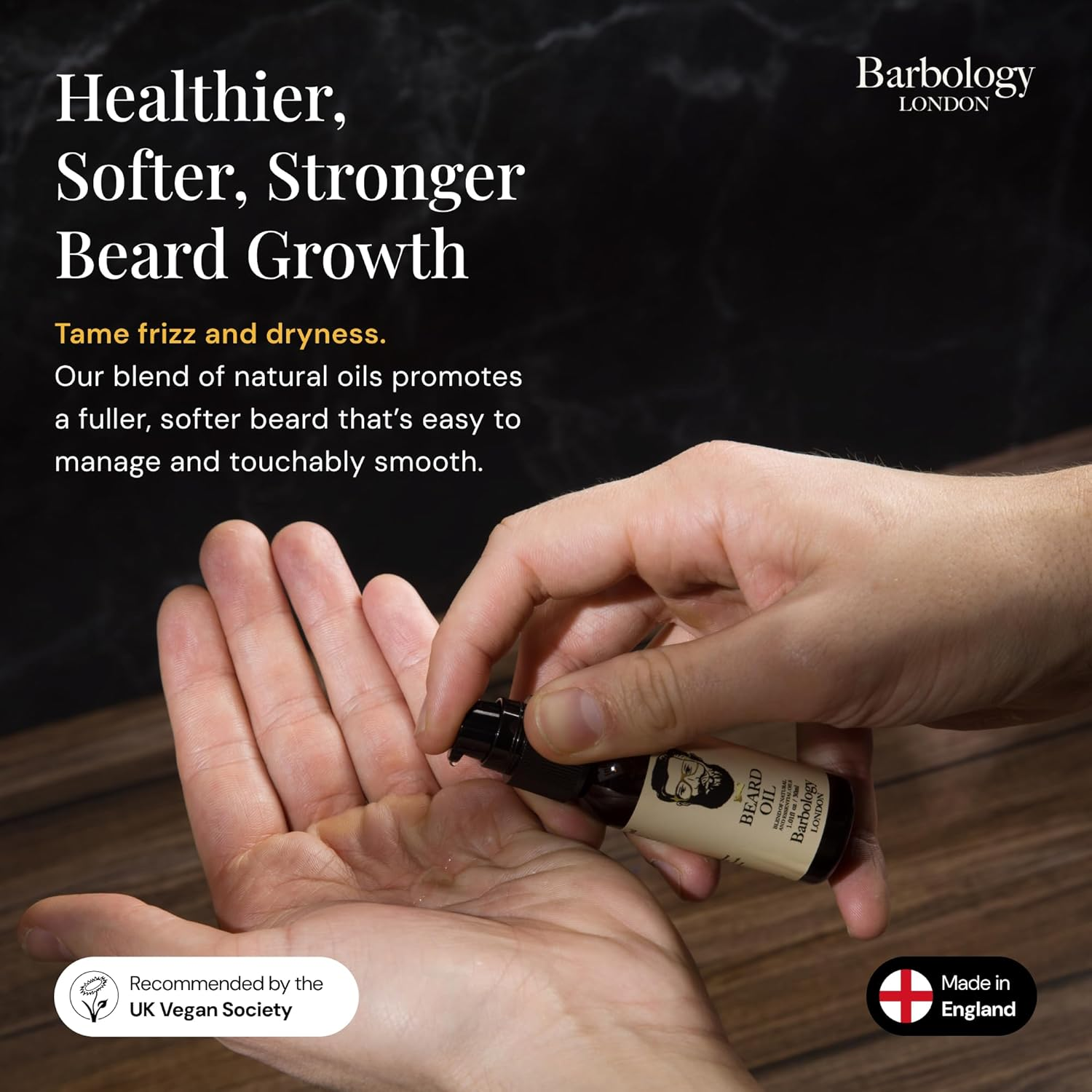 Vegan Beard Oil for Eliminating Dandruff, Impurities, 30Ml image number 3