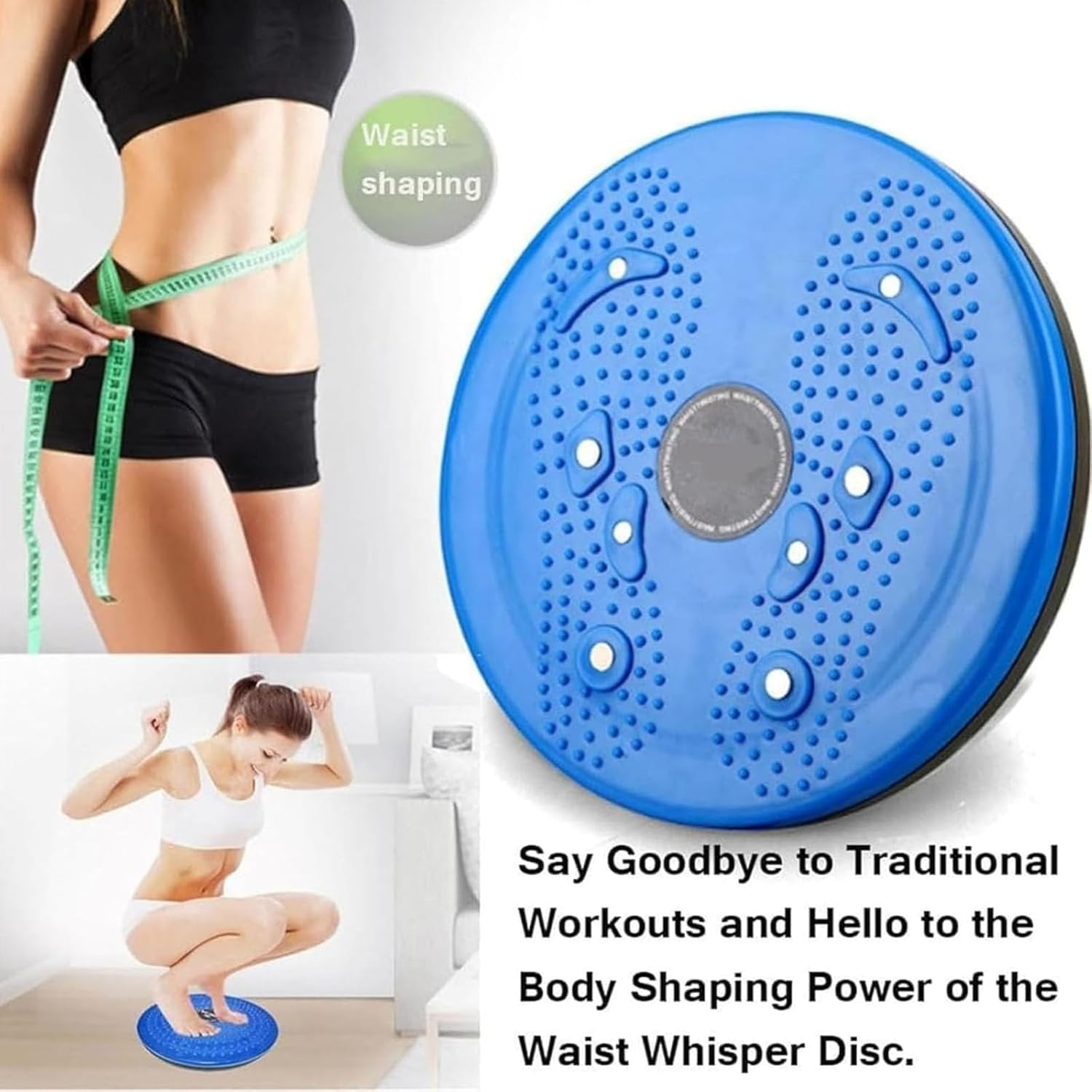 Lovely Waist Sculptor, Loovely Waist Sculptor Exercise Twister Machine Adjustable Twist Board with Handles, for Body Shaping Magnetic Twisting Disc image number 6