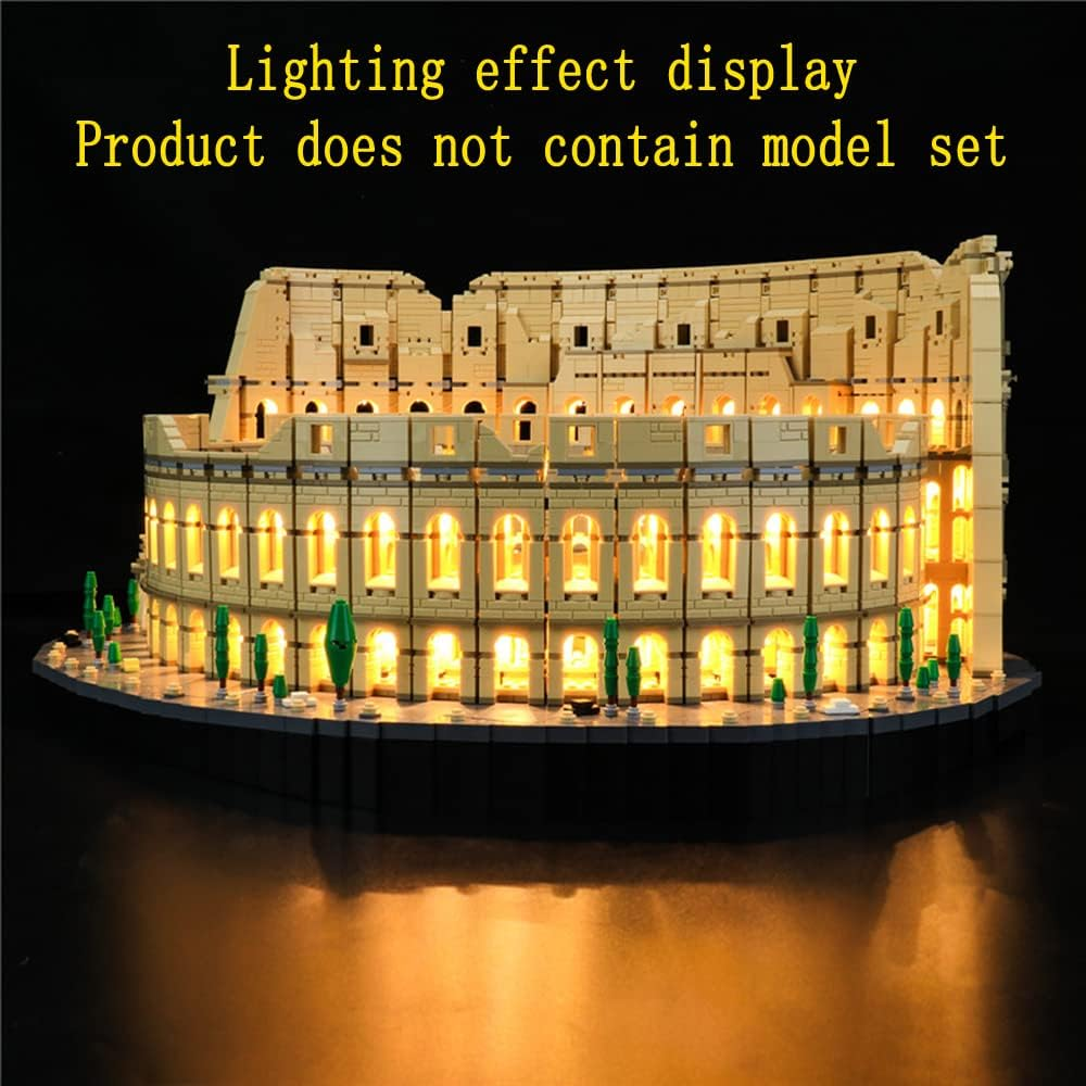 GEAMENT LED Light Kit Compatible with  Colosseum - Lighting Set for Creator 10276 Building Model (Model Set Not Included) image number 2
