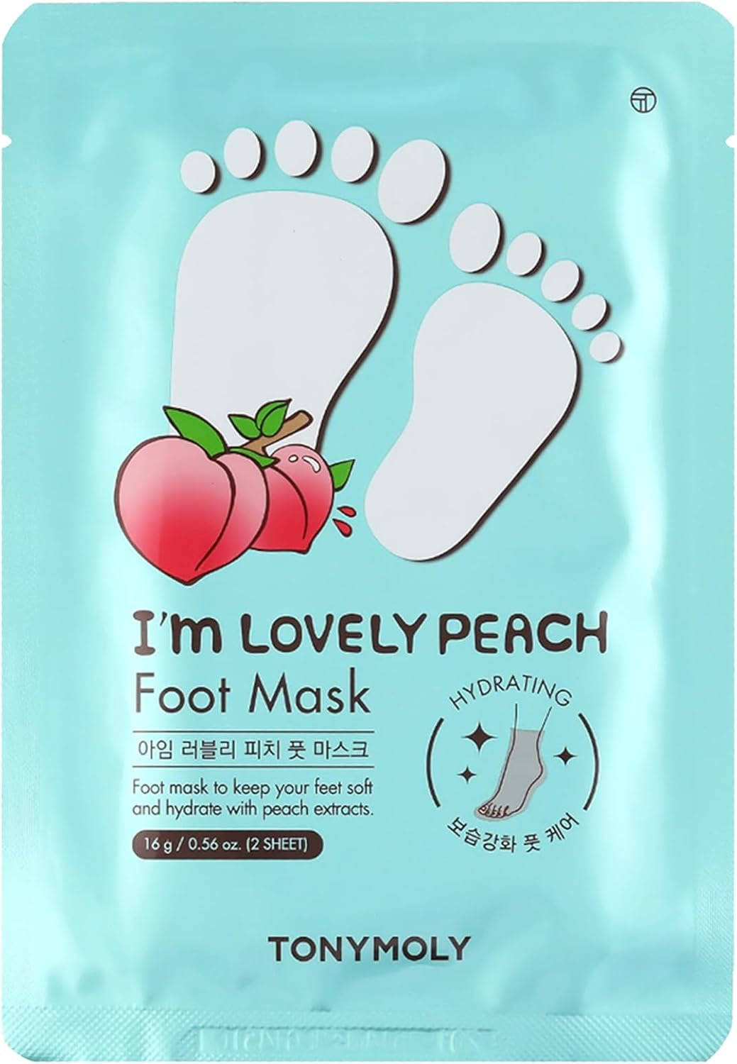TONYMOLY I&rsquo;M Lovely Peach Foot Mask &ndash; 5-Count Hydrating & Soothing Korean Foot Mask with Peach & Honeysuckle Extracts for Soft, Rejuvenated Feet image number 6