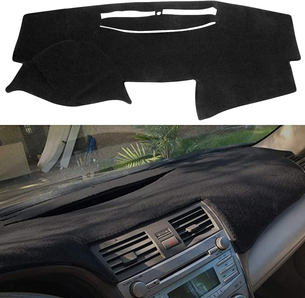 USDACOVE Dash Cover Dashboard Cover Mat Pad Custom Fit for Toyota Camry 2007 2008 2009 2010 2011(Charcoal Grey)