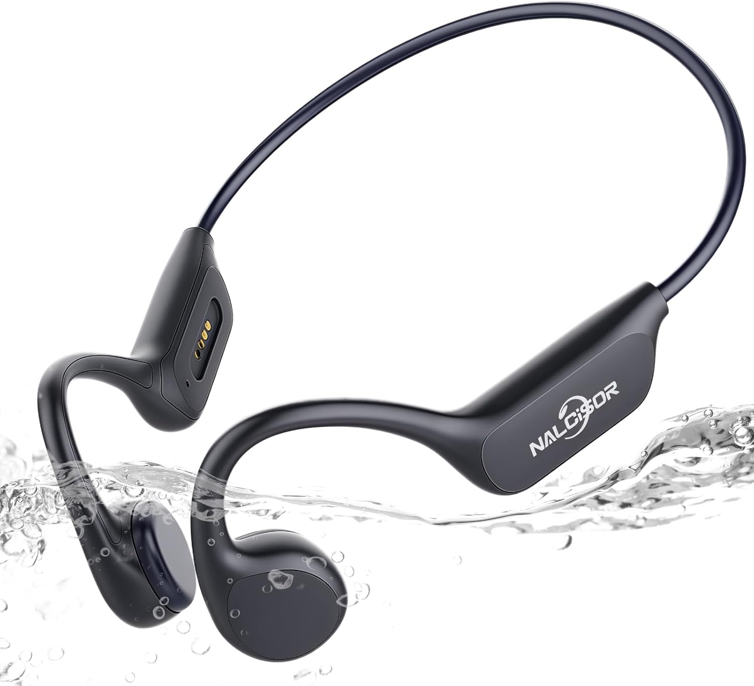 Swimming Headphones-Bone Conduction Headphones, Ipx8 Waterproof Built-In Mp3 Player 32G Memory, Underwater Swimming Headphone, Wireless Open Earphones Bluetooth 5.4, for Swimming,Running, Cycling