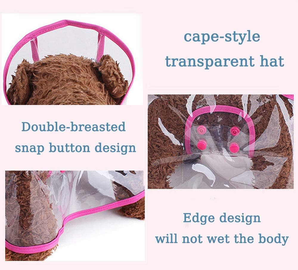 Pet Raincoatsmall Dog Waterproof Puppy Raincoat Coat Transparent Pet Dog Rainwear Clothes for Small Dogs/Cats(M White) image number 5