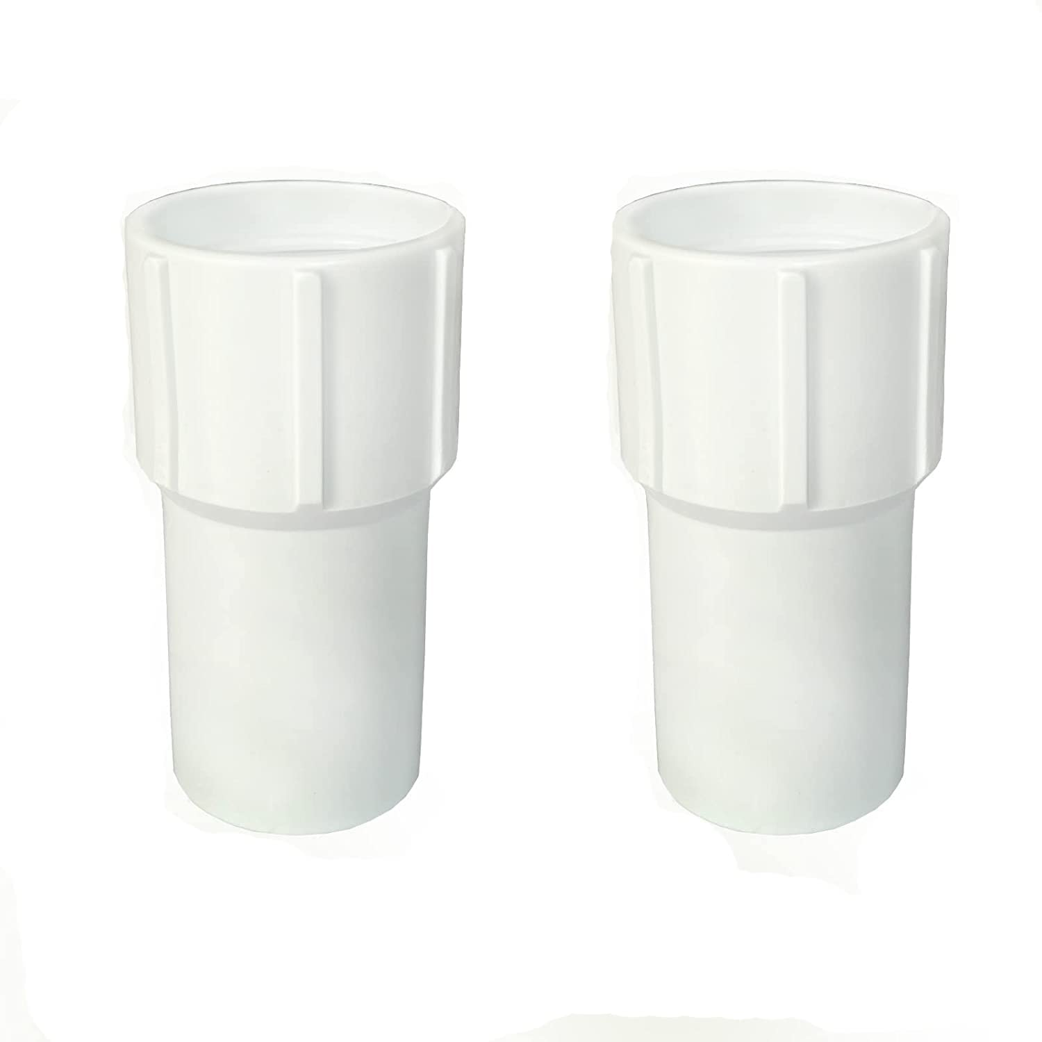 2 Pack 1-1/2 Inch Pool Vacuum Hose Cuff Hose Threaded Cuff Repair Cracked Hose Ends - Connect Vacuum Head ,Pool Cleaning Tools Accessories Spiral-Wound Vacuum Hoses,For Pool Cleaning (White) image number 6