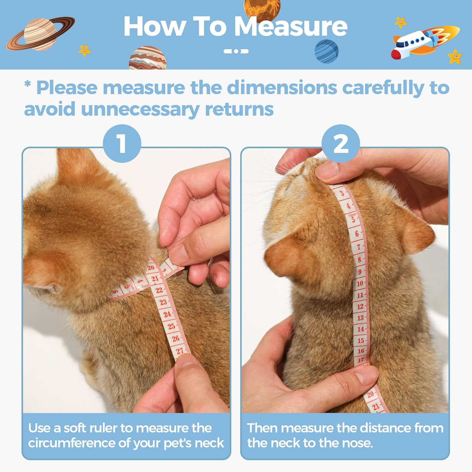 Cat Recovery Collar Protective Pet Cone Collar for after Surgery, Adjustable Elizabethan Collar Soft Comfortable Lightweight for Cat Kitten Prevent from Licking Wounds Scratching, Not Block Vision (M)