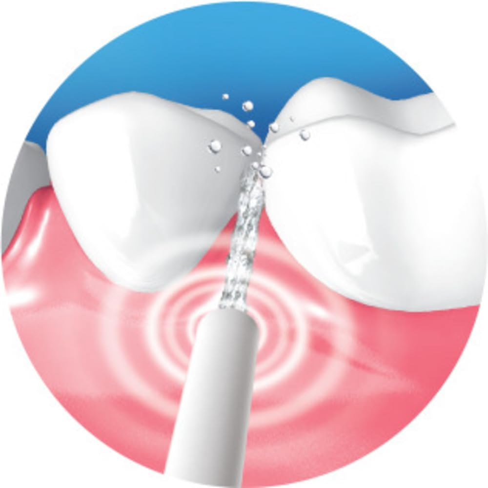 Piksters Hydropik Mini Water Flosser - Waterproof Portable Water Flosser for Teeth, Gums, Braces Care, 3 Power Modes, 5 Flossing Nozzles, Compact & Light for Travel image number 3